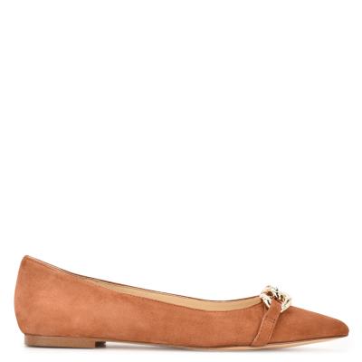 Nine West Brinks Pointy Puntera Beige | 3712KCQWX