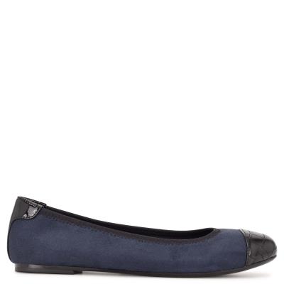 Nine West Capted Ballet Azul Marino | 5071CPRJX