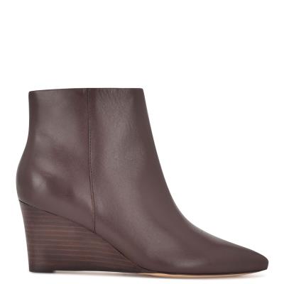 Nine West Carter Wedge Marrones | 8120WIZUK