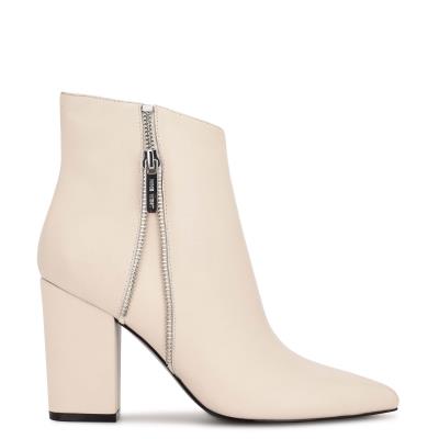 Nine West Glorya Tacón Creme | 7093SKPQO