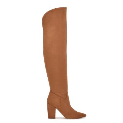 Nine West Goforit Over The Knee Marrones | 5914UIJVE