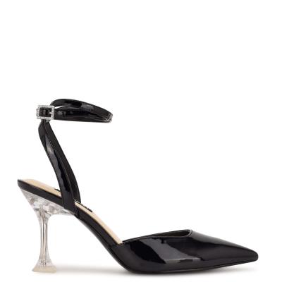 Nine West Harlowe Ankle Correa Negras | 6475XZSUF