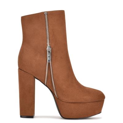 Nine West Kerri Plataforma Marrones | 5069VBGXM