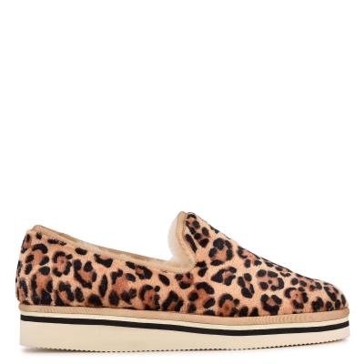 Nine West Laze Cozy Slip On Leopardo | 8795CKFAH