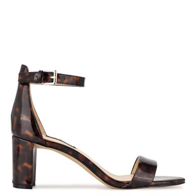 Nine West Pruce Ankle Correa Block Cafe | 0872TPHIF