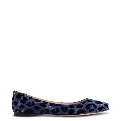 Nine West Speakup Almond Puntera Azules Leopardo | 2078JTBAO