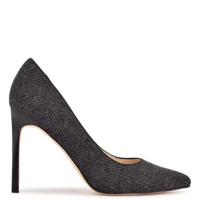 Nine West Tatiana Pointy Puntera Gris Oscuro | 1740OYCQM