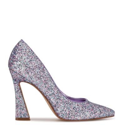 Nine West Trendz Pointy Puntera Moradas Multicolor | 1726HGREQ