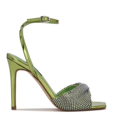 Nine West Twinkle Tacón Verde Claro | 9674YVNPE